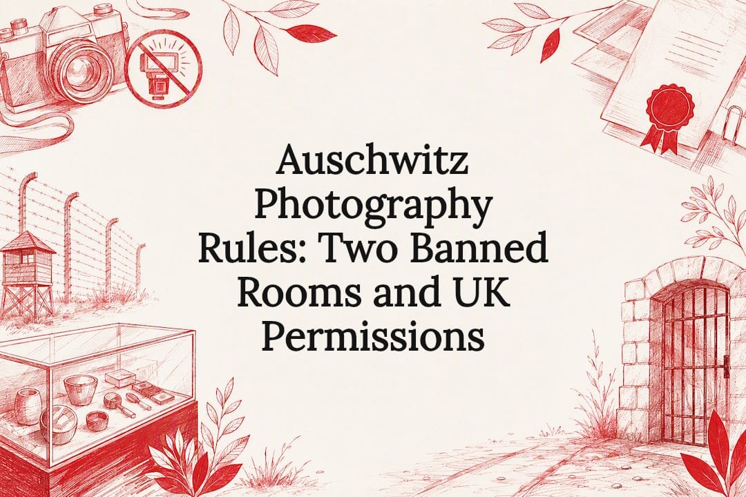 You are currently viewing Auschwitz Photography Rules: Two Banned Rooms and UK Permissions