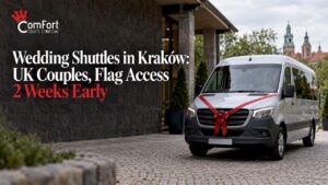 Read more about the article Wedding Shuttles in Kraków: UK Couples, Flag Access 2 Weeks Early